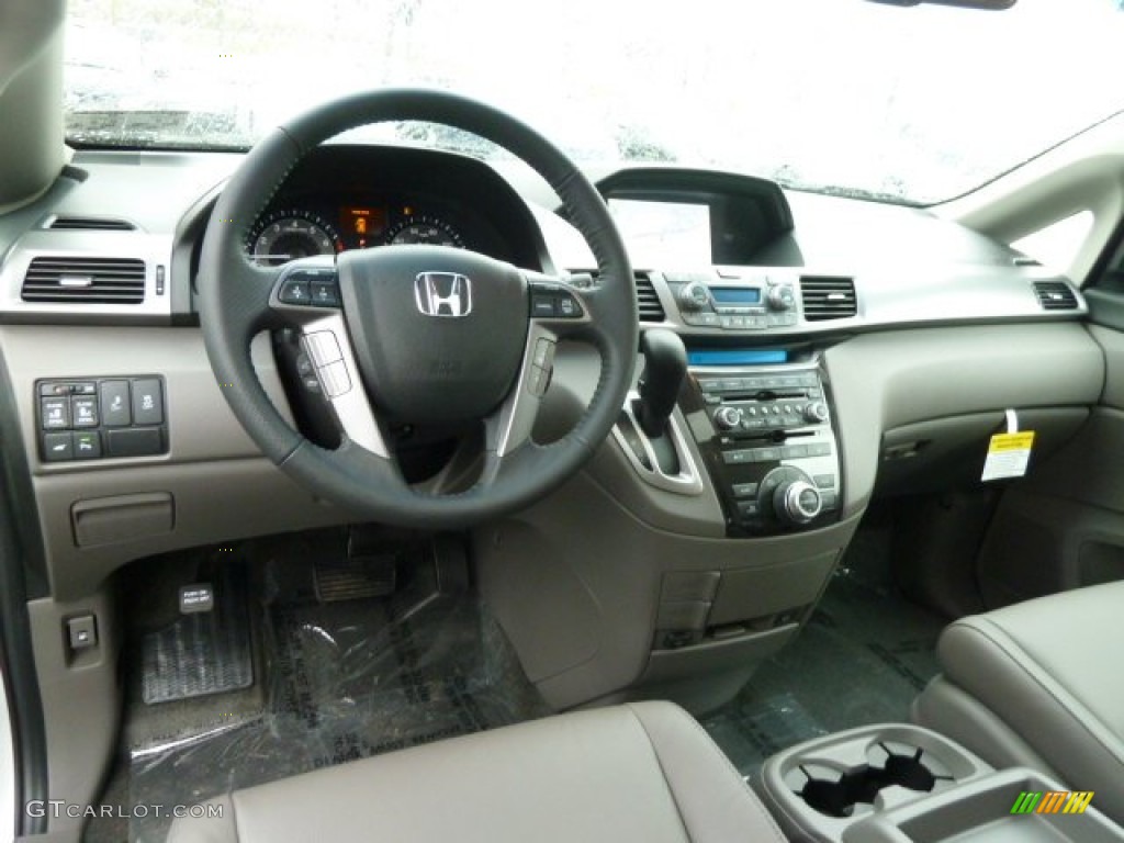 2012 Honda Odyssey Touring Elite Gray Dashboard Photo #58814421
