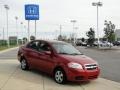 2010 Sport Red Chevrolet Aveo LT Sedan  photo #3