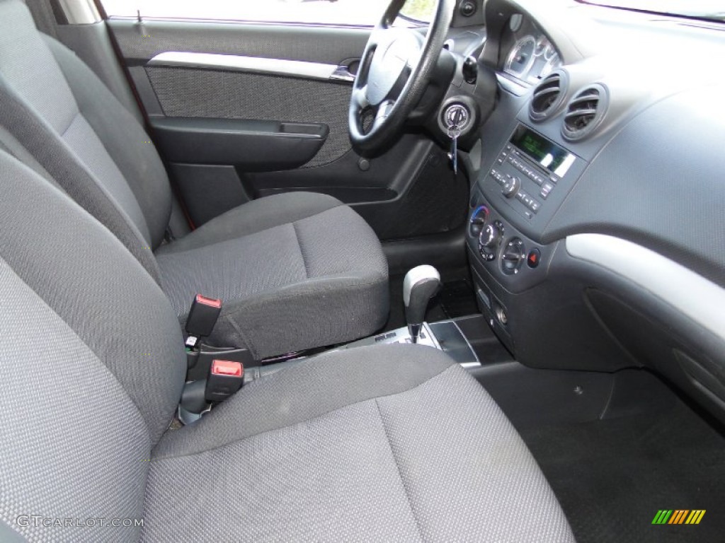 2010 Aveo LT Sedan - Sport Red / Charcoal photo #22