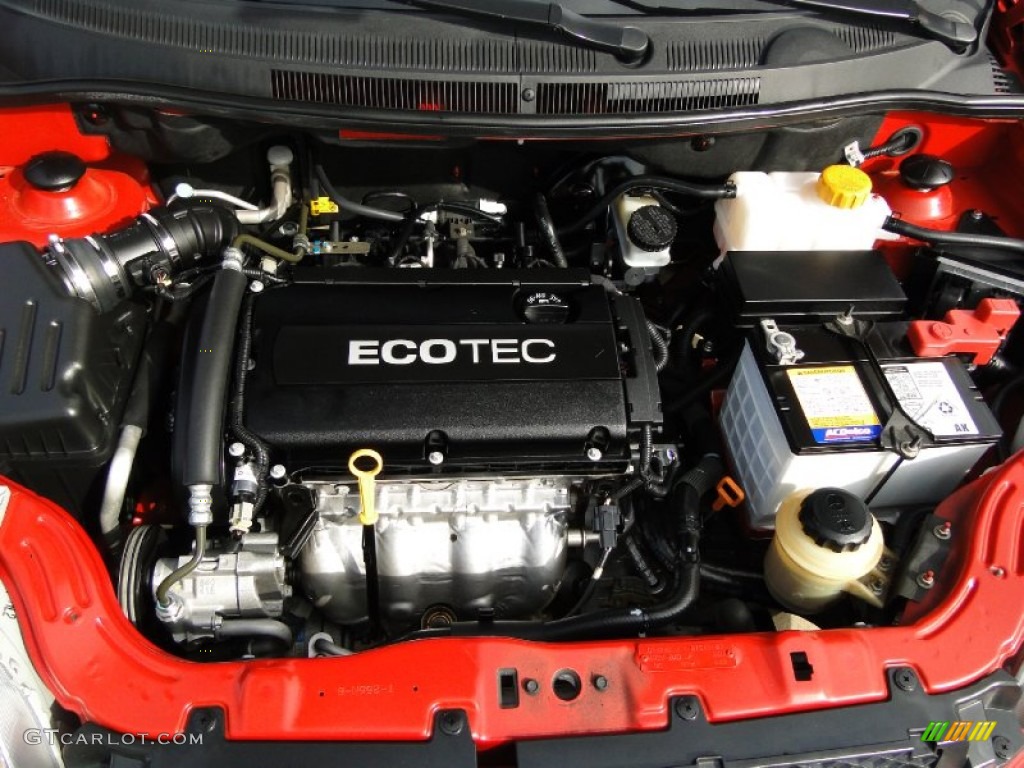 2010 Aveo LT Sedan - Sport Red / Charcoal photo #30