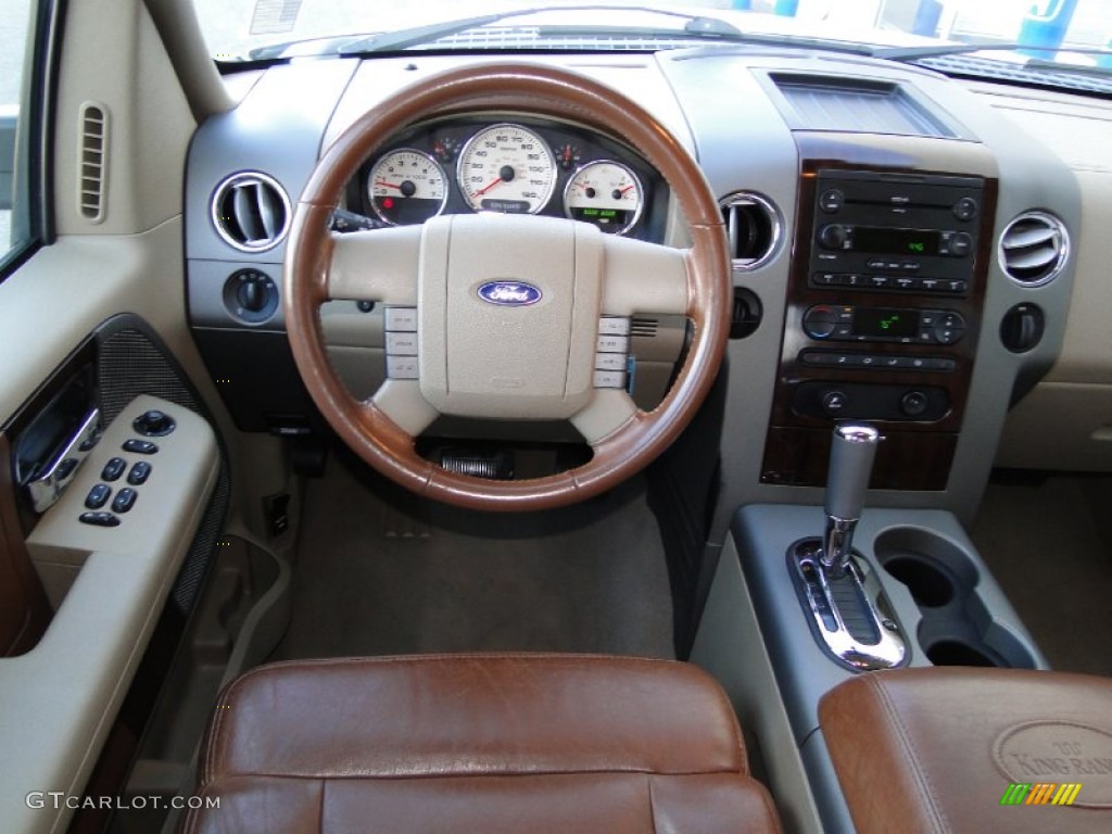 2006 F150 King Ranch SuperCrew - Oxford White / Castano Brown Leather photo #20