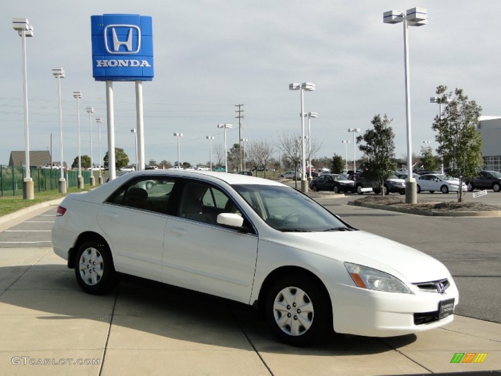 2003 Accord LX Sedan - Taffeta White / Ivory photo #3