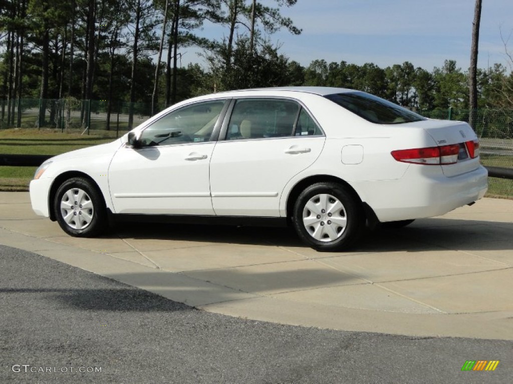 2003 Accord LX Sedan - Taffeta White / Ivory photo #6