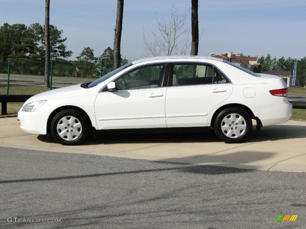 2003 Accord LX Sedan - Taffeta White / Ivory photo #7
