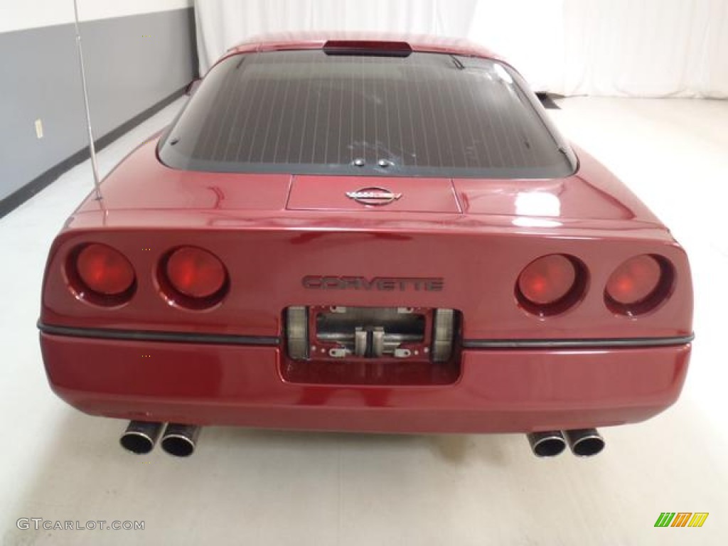 1990 Corvette Coupe - Dark Red Metallic / Black photo #6
