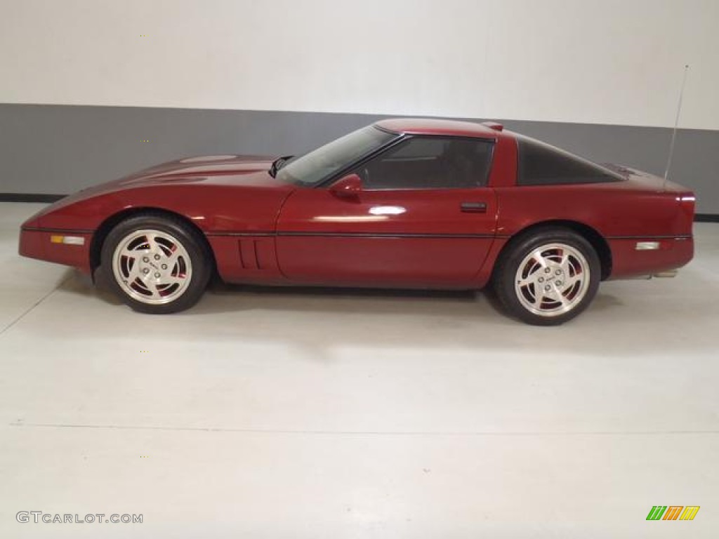 Dark Red Metallic 1990 Chevrolet Corvette Coupe Exterior Photo #58816233
