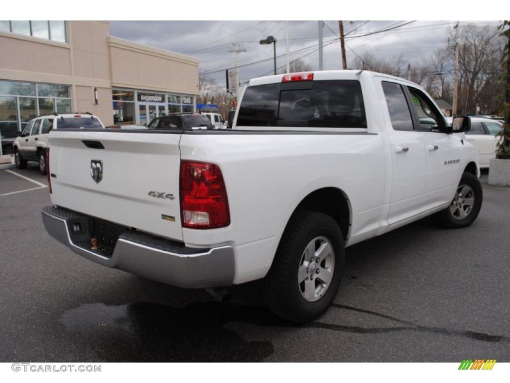 2011 Ram 1500 SLT Quad Cab 4x4 - Bright White / Dark Slate Gray/Medium Graystone photo #3