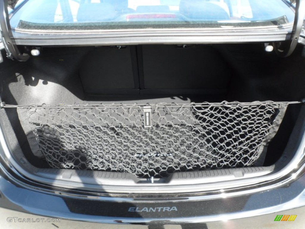 2012 Elantra Limited - Black Noir Pearl / Gray photo #17