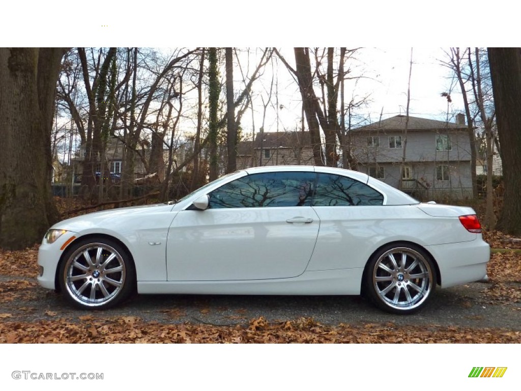 2009 3 Series 328i Convertible - Alpine White / Coral Red/Black Dakota Leather photo #4