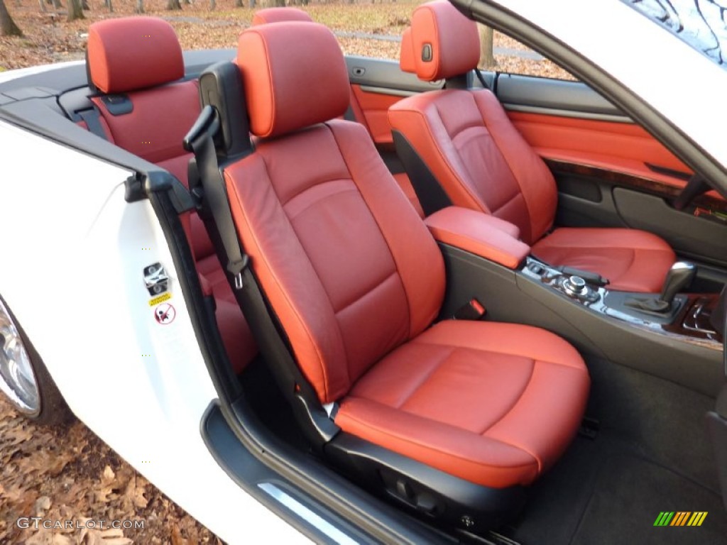 2009 3 Series 328i Convertible - Alpine White / Coral Red/Black Dakota Leather photo #28