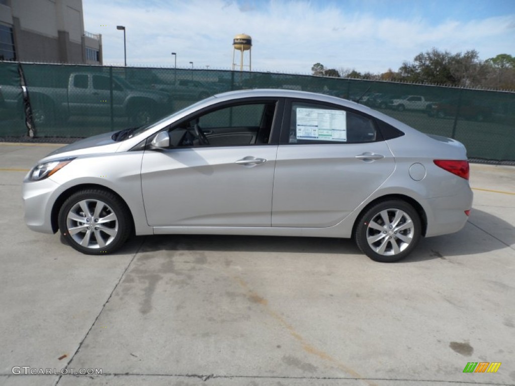 Ironman Silver 2012 Hyundai Accent GLS 4 Door Exterior Photo #58818648