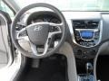 Gray 2012 Hyundai Accent GLS 4 Door Dashboard