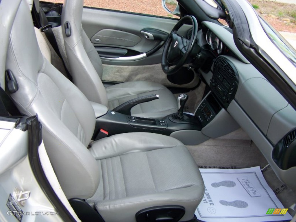 Graphite Grey Interior 2002 Porsche Boxster S Photo #58818927