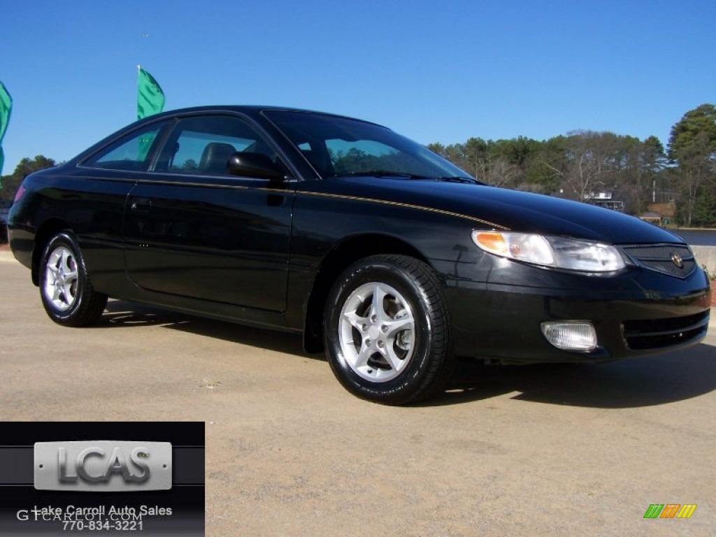 2000 Solara SE Coupe - Black Sand Pearl / Charcoal photo #1