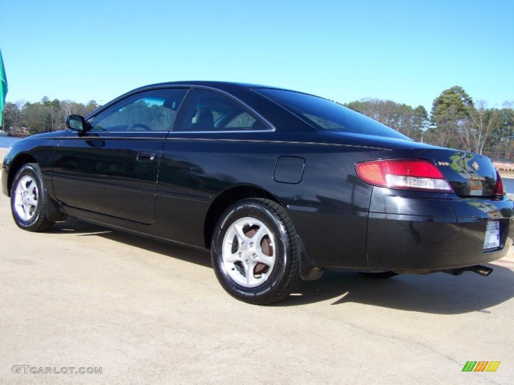 2000 Solara SE Coupe - Black Sand Pearl / Charcoal photo #6