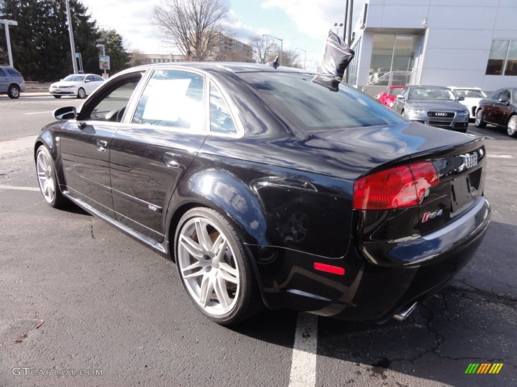 Phantom Black Pearl Effect 2007 Audi RS4 4.2 quattro Sedan Exterior Photo #58820541