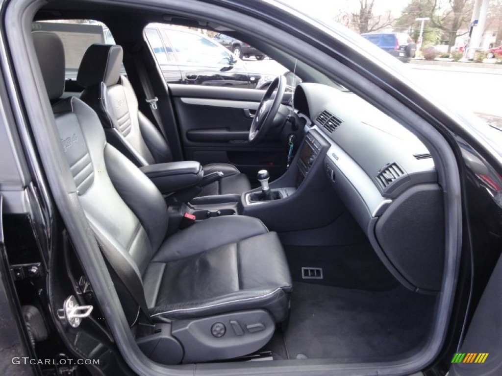 Black Interior 2007 Audi RS4 4.2 quattro Sedan Photo #58820628