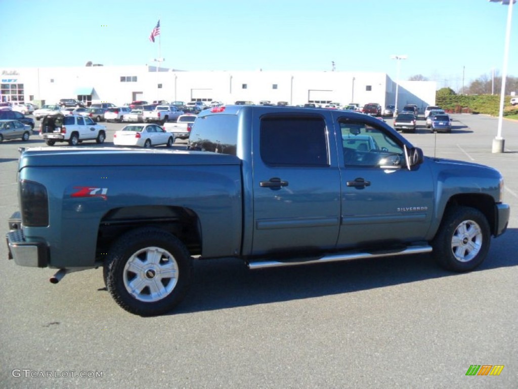 2010 Silverado 1500 LT Crew Cab - Blue Granite Metallic / Light Titanium/Ebony photo #6