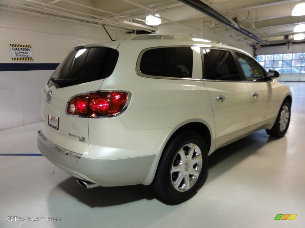 2008 Enclave CXL AWD - White Diamond Tri Coat / Cashmere/Cocoa photo #8