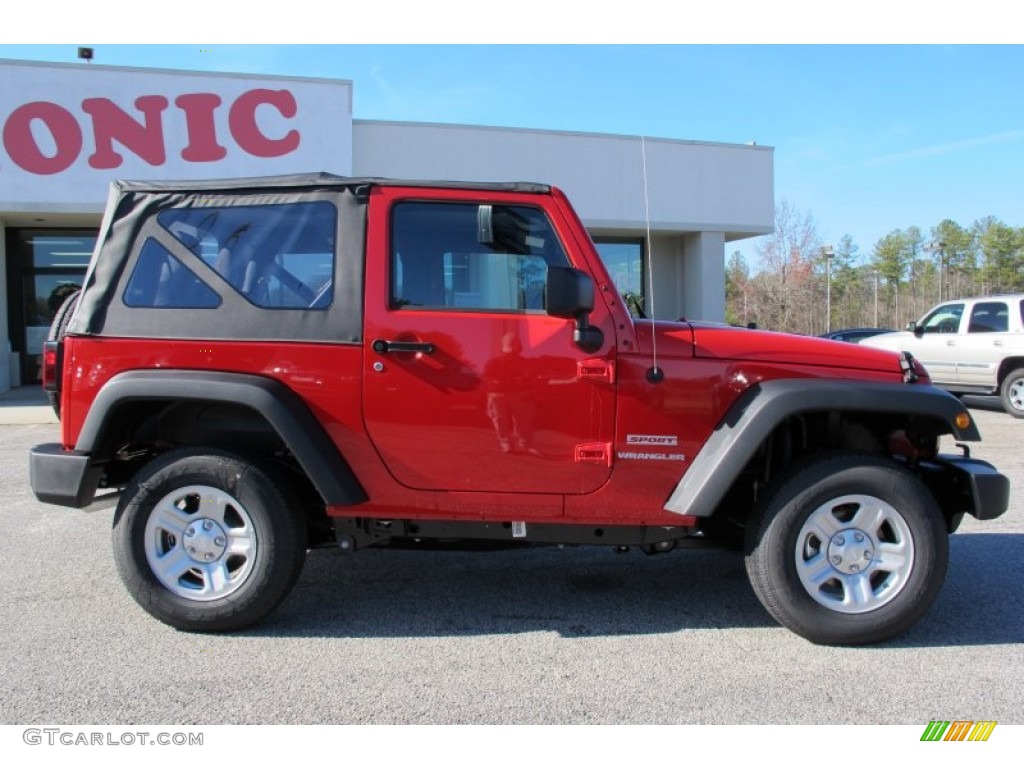 2012 Wrangler Sport 4x4 - Flame Red / Black photo #8