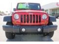 2012 Flame Red Jeep Wrangler Unlimited Sport S 4x4  photo #2