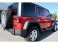 2012 Flame Red Jeep Wrangler Unlimited Sport S 4x4  photo #7