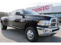 2012 Black Dodge Ram 3500 HD Big Horn Crew Cab 4x4 Dually  photo #1