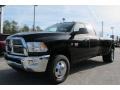 Black 2012 Dodge Ram 3500 HD Big Horn Crew Cab 4x4 Dually Exterior