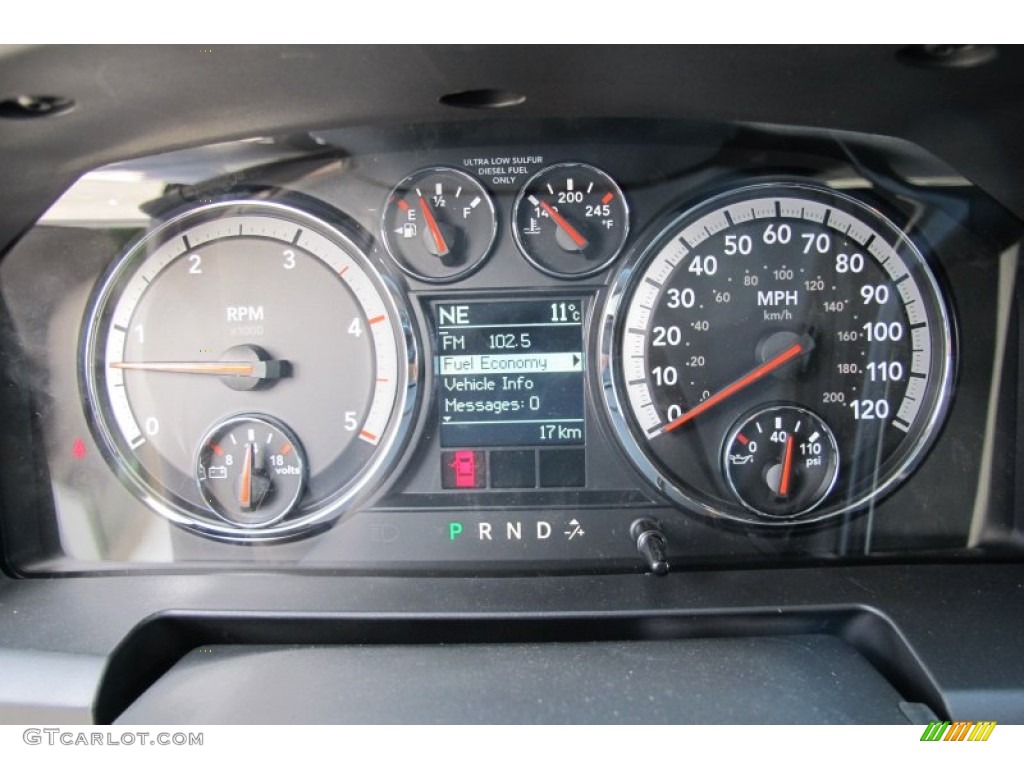 2012 Dodge Ram 3500 HD Big Horn Crew Cab 4x4 Dually Gauges Photo #58823889