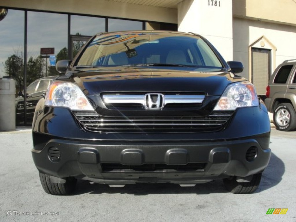2009 CR-V EX - Crystal Black Pearl / Ivory photo #5