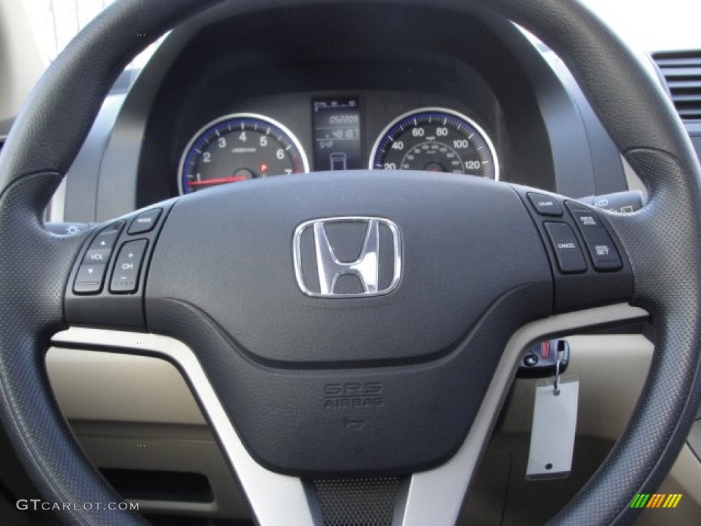 2009 CR-V EX - Crystal Black Pearl / Ivory photo #19