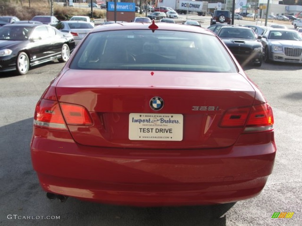 2007 3 Series 328i Coupe - Crimson Red / Saddle Brown/Black photo #11