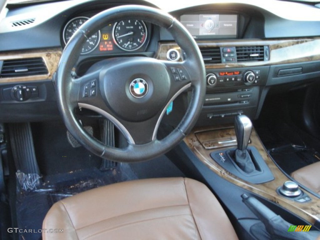 2007 3 Series 328i Coupe - Crimson Red / Saddle Brown/Black photo #12