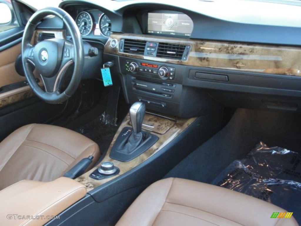 2007 3 Series 328i Coupe - Crimson Red / Saddle Brown/Black photo #13