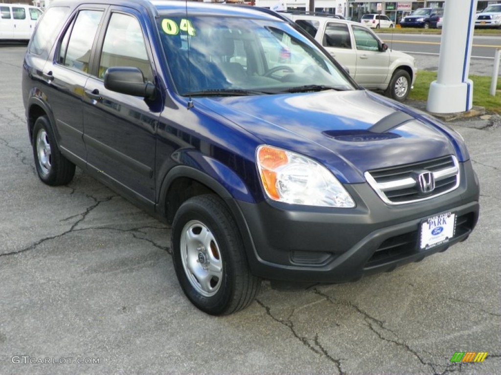 2004 CR-V LX 4WD - Eternal Blue Pearl / Black photo #2