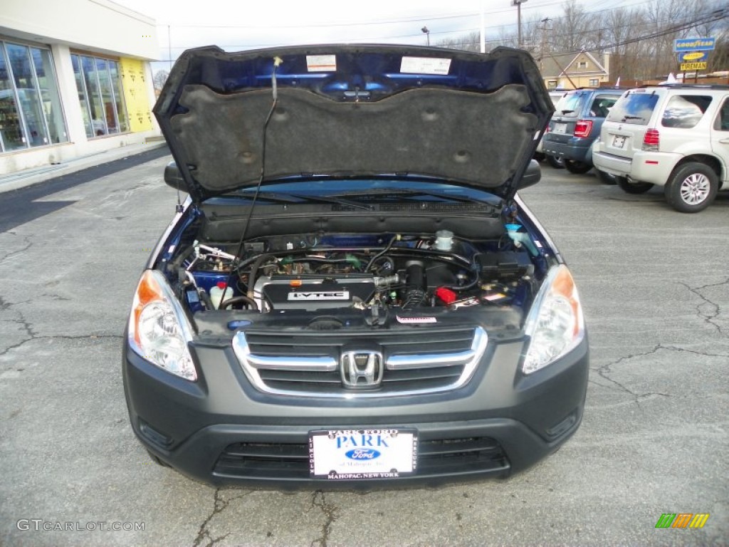2004 CR-V LX 4WD - Eternal Blue Pearl / Black photo #9