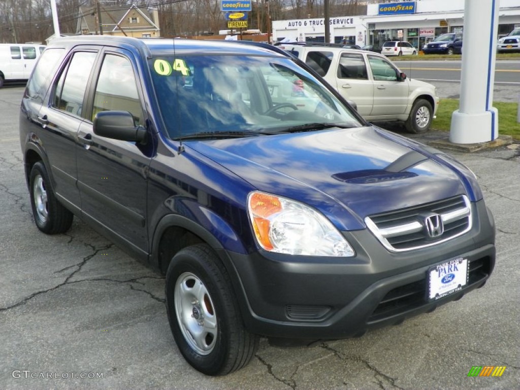 2004 CR-V LX 4WD - Eternal Blue Pearl / Black photo #19