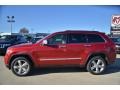2011 Inferno Red Crystal Pearl Jeep Grand Cherokee Overland  photo #2