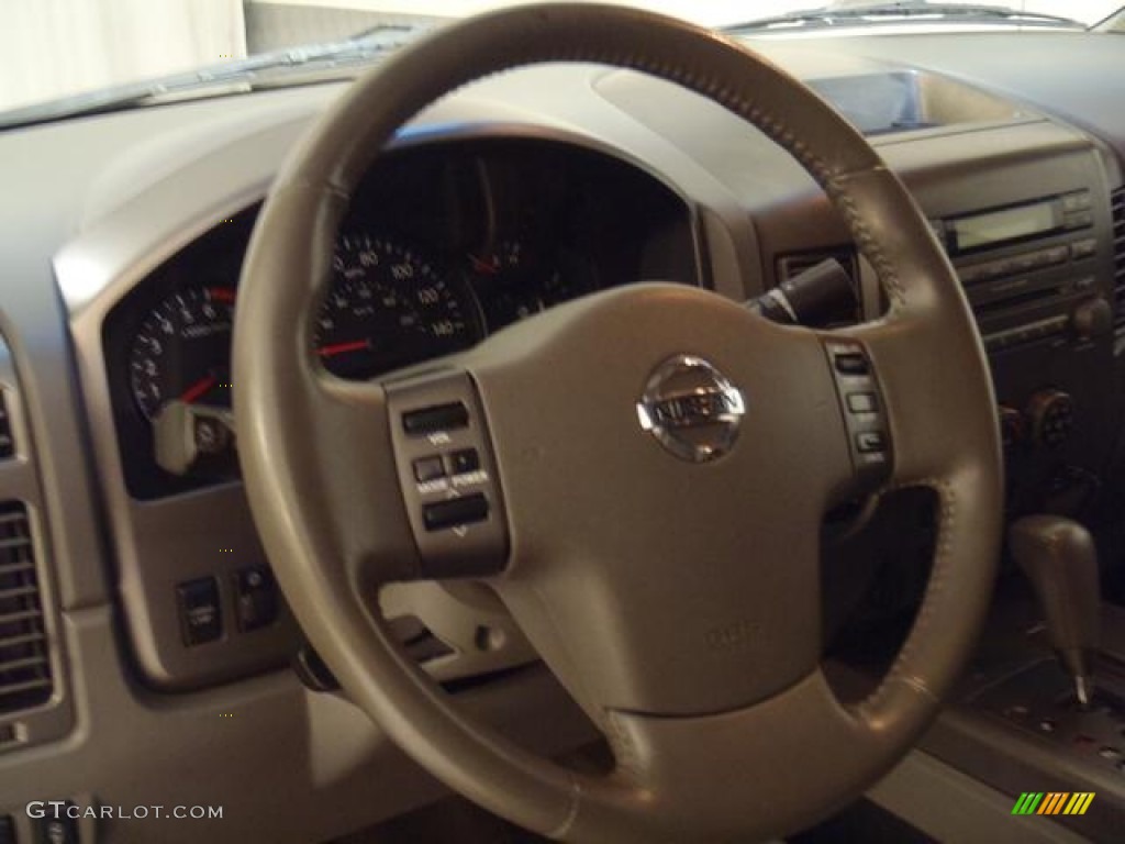2007 Nissan Titan SE Crew Cab Almond Steering Wheel Photo #58829128