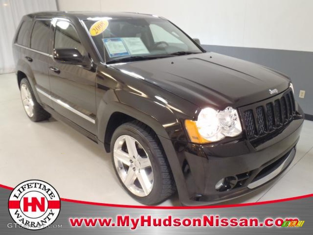 2008 Grand Cherokee SRT8 4x4 - Black / Dark Slate Gray photo #1