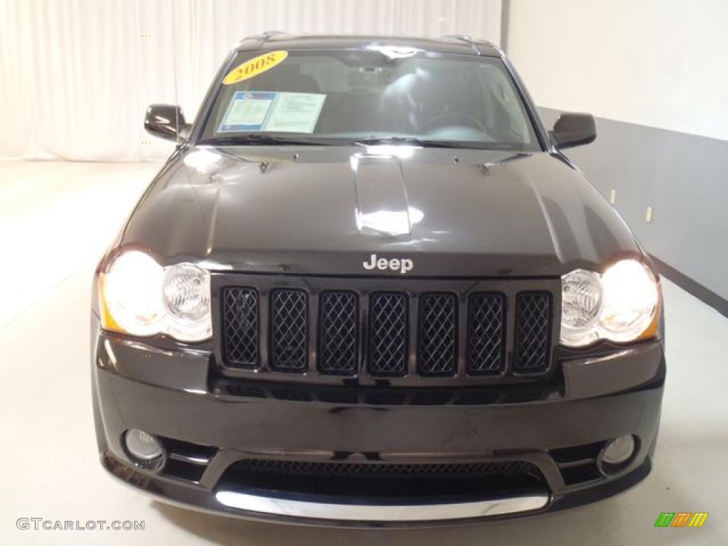 2008 Grand Cherokee SRT8 4x4 - Black / Dark Slate Gray photo #3