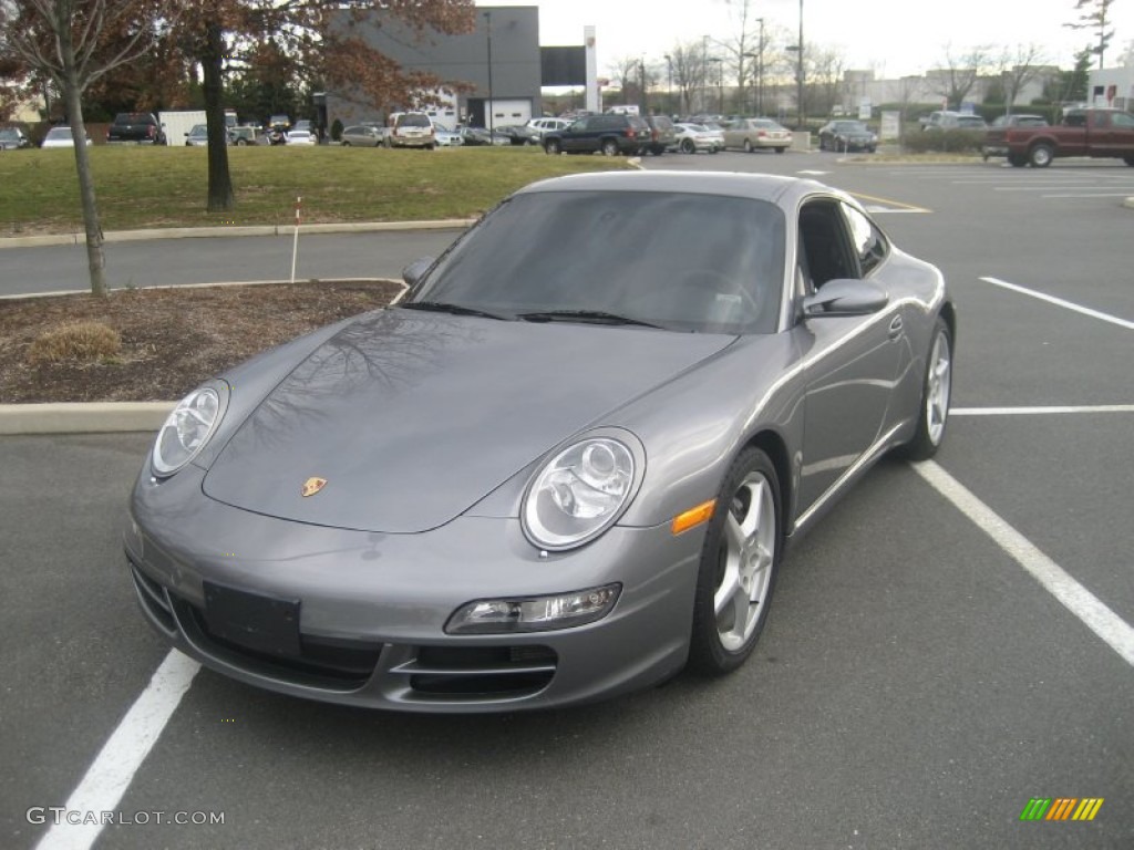 2006 911 Carrera Coupe - Seal Grey Metallic / Stone Grey photo #1