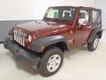 2010 Red Rock Crystal Pearl Jeep Wrangler Sport 4x4  photo #15