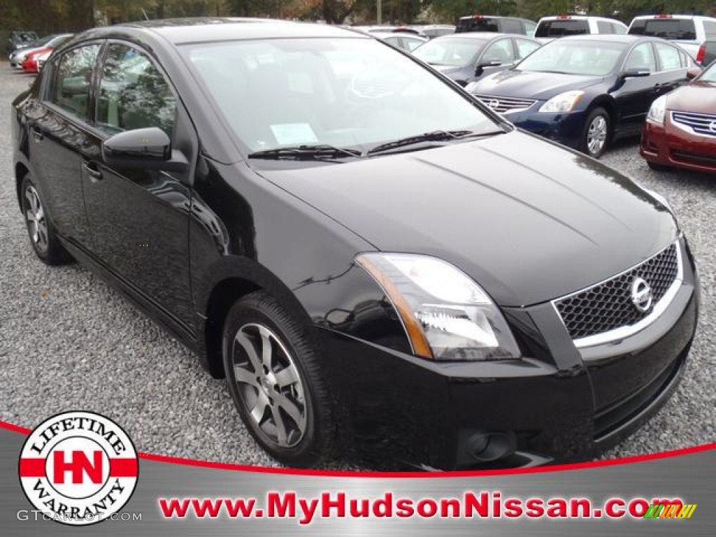 2012 Sentra 2.0 SR Special Edition - Super Black / Charcoal photo #1