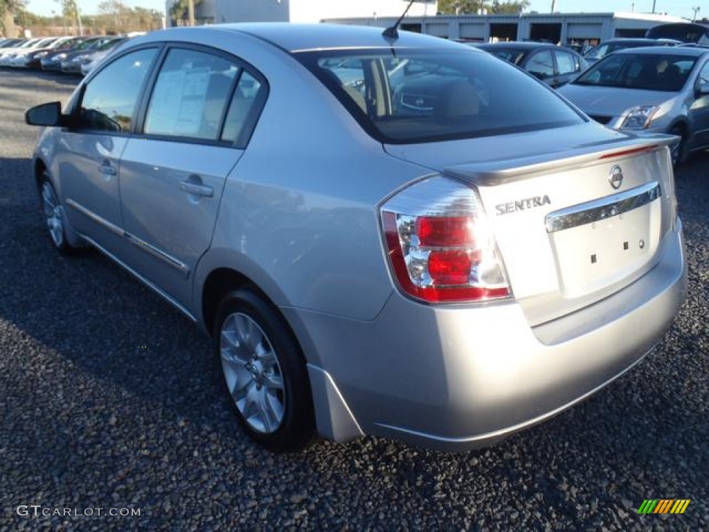 2012 Sentra 2.0 S - Brilliant Silver Metallic / Charcoal photo #3