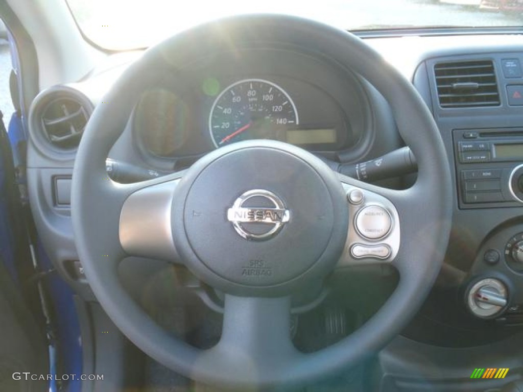 2012 Versa 1.6 S Sedan - Metallic Blue / Charcoal photo #8