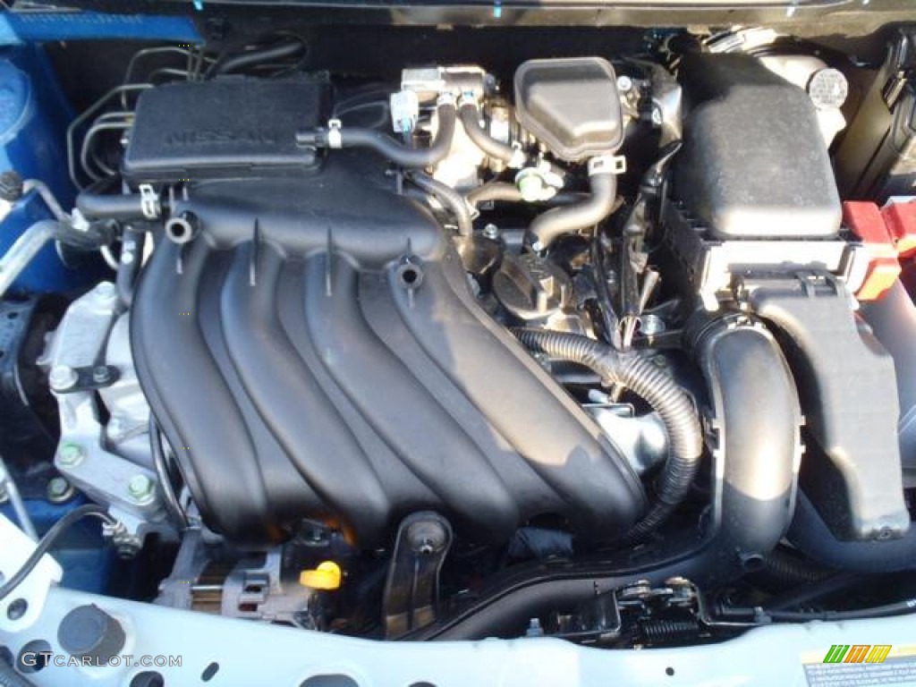 2012 Versa 1.6 S Sedan - Metallic Blue / Charcoal photo #14