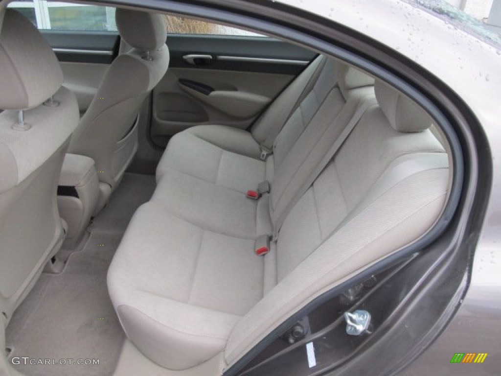 2010 Civic EX Sedan - Urban Titanium Metallic / Beige photo #11