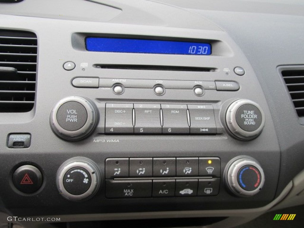 2010 Civic EX Sedan - Urban Titanium Metallic / Beige photo #17