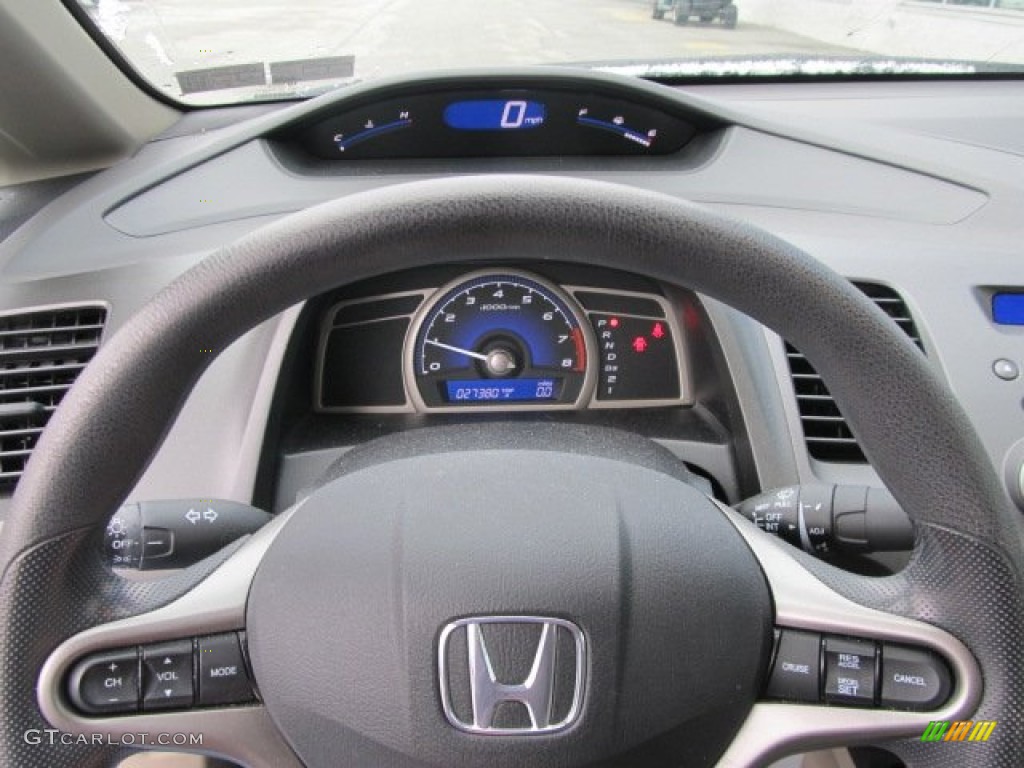 2010 Civic EX Sedan - Urban Titanium Metallic / Beige photo #18
